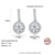 Platonic 1 ct Round Stardust Halo Moissanite Earrings