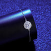 Platonic 1 ct Designer Charm 925 Sterling Silver Moissanite Bracelet