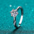 Platonic 1 - 2 ct Twinkle Vortex Moissanite Sterling Silver Ring; GRA Certified