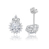 Platonic 1 ct Crown Moissanite Stud Earrings