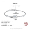 Platonic1 ct Emerald Cut 925 Sterling Silver Moissanite Adjustable Bracelet