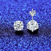 Platonic 2-4 ct Round Moissanite Studs