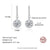 Platonic 1 ct Twinkle Drop Dangles Moissanite Earrings; GRA certified; S925 Sterling Silver