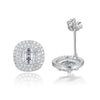 Platonic 1 ct Round Glamour Moissanite Stud Earrings