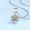 Platonic 1 - 2 ct Eternal Spark Sterling Silver Moissanite Pendant