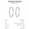 Platonic Round Moissanite Hoop Earrings D/VVS1