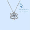 Platonic 0.5 CT Gra Certified Moissanite Pendant, 925 Sterling Silver With Free Chain D Vvs1