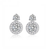 Platonic 3 ct Round Moissanite Drop Studs