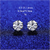 Platonic 1-4 ct Hexagonal Moissanite Stud Earrings