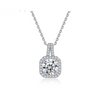 Platonic 1 ct Starlit Glamour Silver Moissanite Pendant