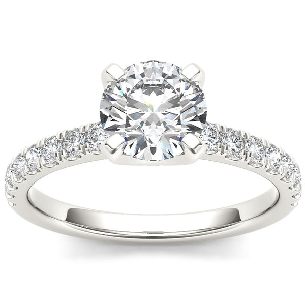 Platonic Nova Moissanite Solitaire Ring