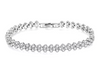Platonic 6.4 mm Heart Rome 925 Sterling Silver Tennis Moissanite Bracelet