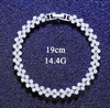 Platonic 6.4 mm Heart Rome 925 Sterling Silver Tennis Moissanite Bracelet