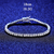 Platonic 3 mm Femme Iced 925 Sterling Silver Tennis Moissanite Bracelet