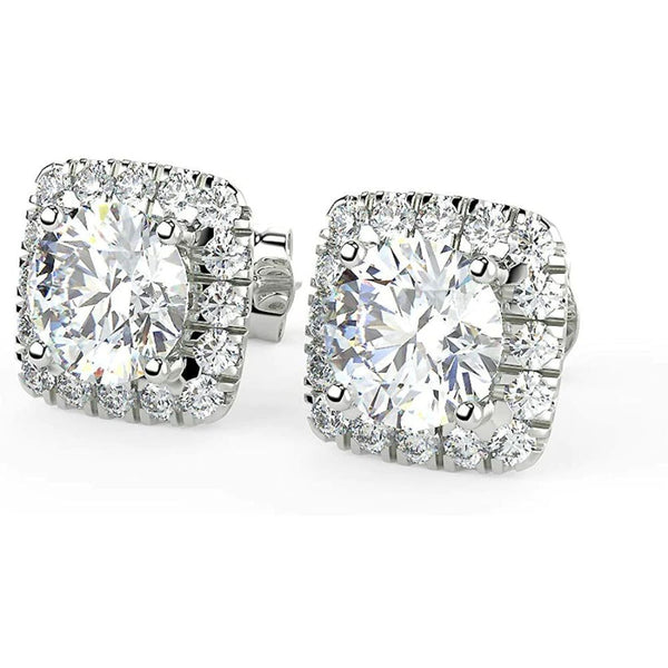Platonic Starfire Glamour Solitaire Earrings