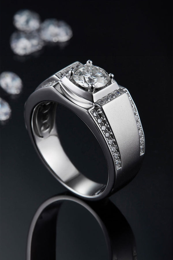 Platonic Valor moissanite Ring