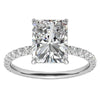 Platonic Midnight Majesty Radiant Moissanite Ring