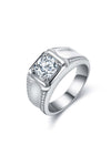 Platonic Maverick moissanite Ring