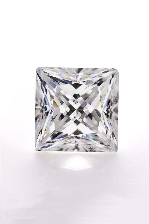 Platonic Princess Cut Certified Moissanite Solitaire