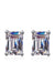 Platonic Solace Emerald Cut Moissanite Solitaire Earrings