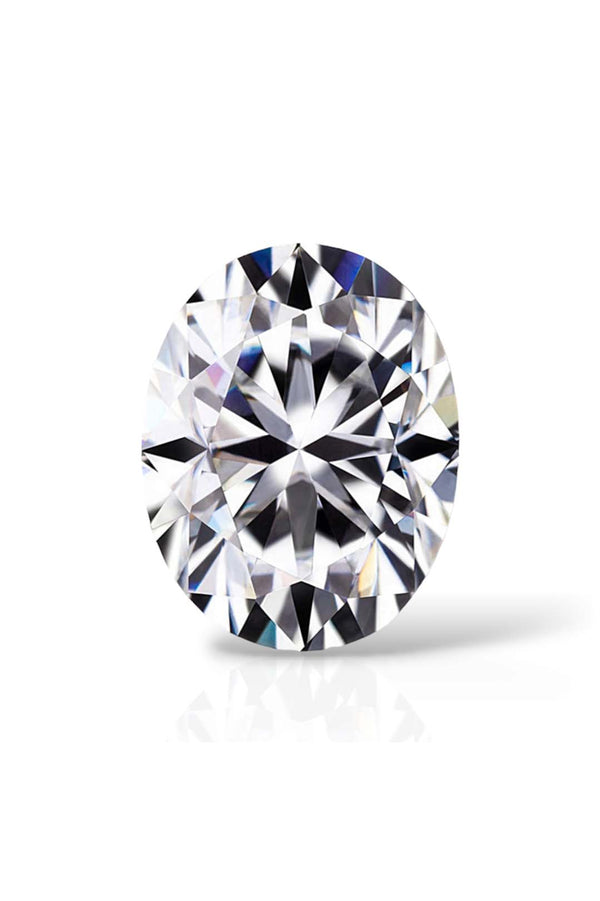 Platonic Oval Cut Certified Moissanite Solitaire