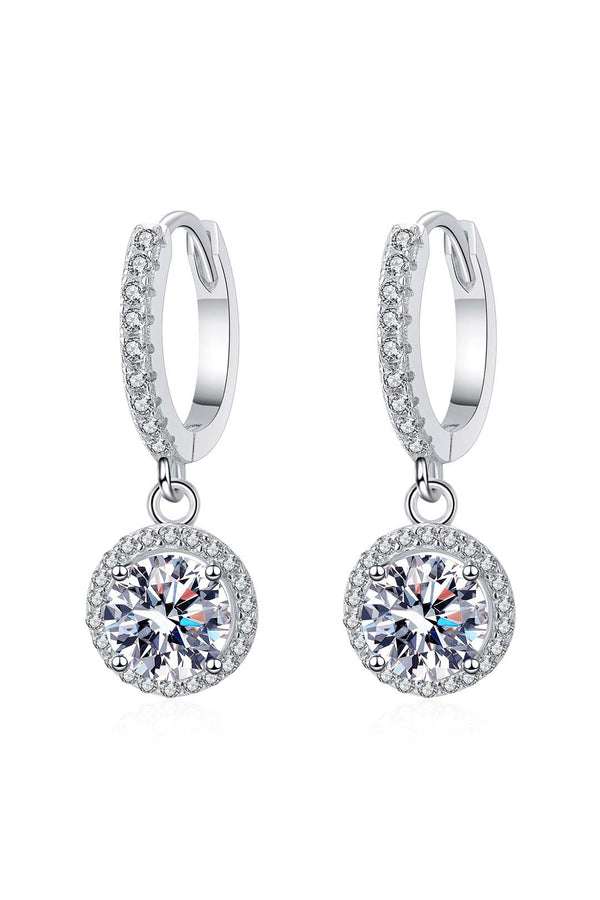 Platonic MesmeraGem Dangle solitaire earring