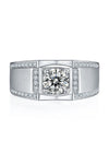 Platonic Valor moissanite Ring