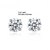 Platonic 2-4 ct Round Moissanite Studs