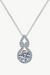 Platonic 1 ct Infinity Spark Silver Moissanite Pendant