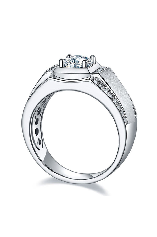 Platonic Valor moissanite Ring