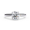 Platonic Harper moissanite solitaire ring
