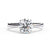 Platonic Harper moissanite solitaire ring