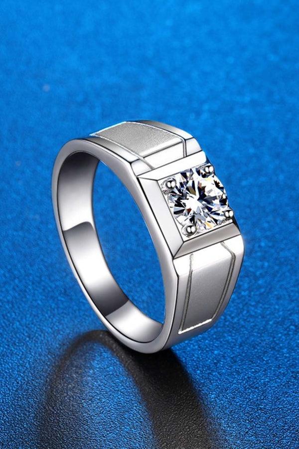 Platonic Accolade moissanite Ring