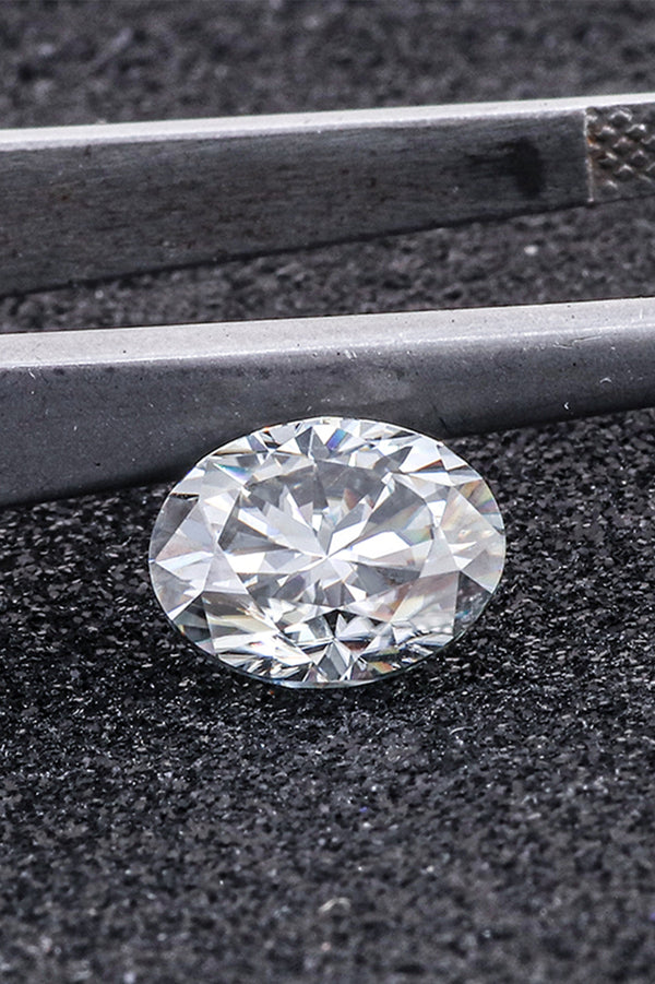 Platonic Oval Cut Certified Moissanite Solitaire