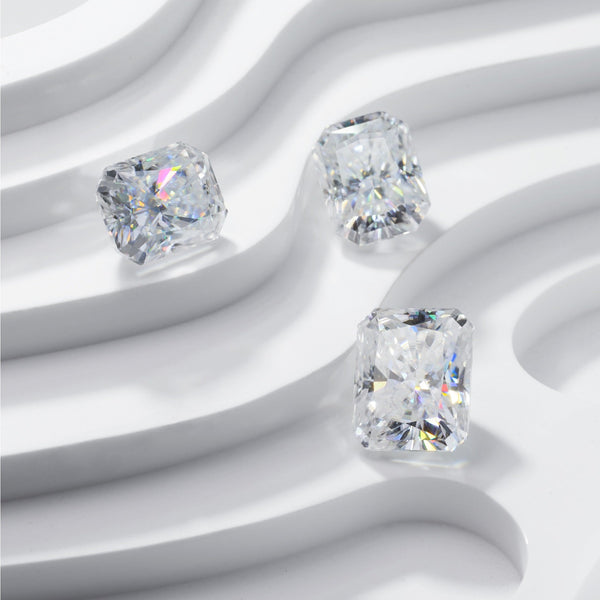 Platonic Radiant Cut Certified Moissanite Solitaire