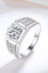 Platonic Paladin moissanite Ring