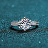 Platonic Matilda moissanite Solitaire Ring