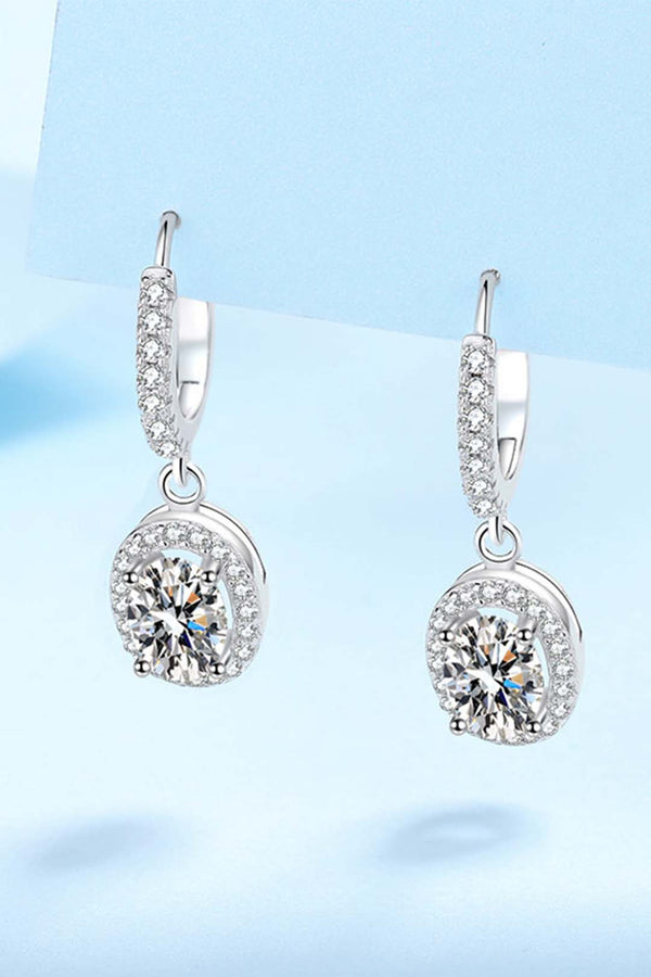 Platonic Beatrice's Dangles solitaire earring