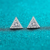 Platonic 1ct / pair Trisparkle Radiance Moissanite Stud Earrings; GRA Certified; D VVS1