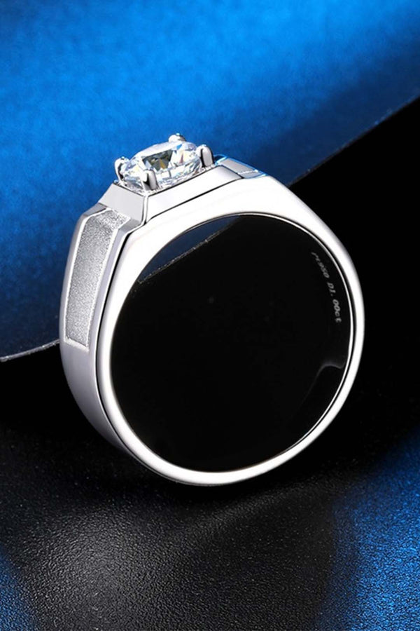 Platonic Accolade moissanite Ring