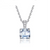 Platonic 1.2 ct Radiant Royale Asscher Cut Silver Moissanite Pendant with Free Chain; GRA Certified