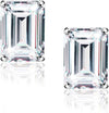 Platonic 0.5 ct Emerald Whisper Moissanite Stud Earrings - Single Piece