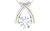 Platonic Radiant Round Cut Moissanite Pendant in Sterling Silver With Rhodium Plating