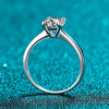 Platonic 2 ct Starry Solitaire Round Moissanite Ring