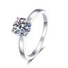 Platonic 2 ct Starry Solitaire Round Moissanite Ring