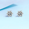 Platonic 0.6 - 4 ct Sparklit Sparks Round Moissanite Stud Earrings
