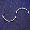Platonic 4 mm Femme Bling 925 Sterling Silver Tennis Moissanite Bracelet