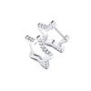Platonic 0.36 ct Star Moissanite Hoop Earrings D/VVS1