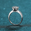 Platonic 1 ct Stellar Embrace Moissanite Sterling Silver Ring