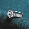Platonic 1 ct Stellar Embrace Moissanite Sterling Silver Ring